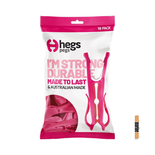 Hegs Clothes Pegs with Hooks (with Stainless Steel Spring)