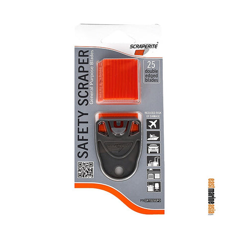 Scraperite Plastic Safety Scraper SRTD25GPO - Dwarf Holder with 25-Pack Standard GPO