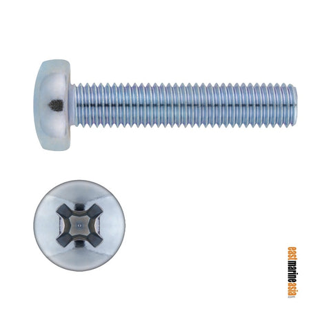 Stainless Steel 316 Machine Screw Phillips Pan Head (DIN 7985)