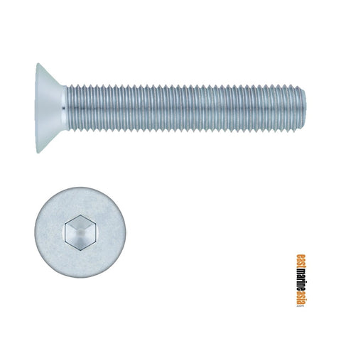 Stainless Steel 316 Machine Screw Counter Sunk Socket Flat Head (DIN 7991 / ISO 10642)