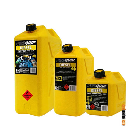 Pro Quip Yellow Plastic Diesel Fuel Can with Pourer