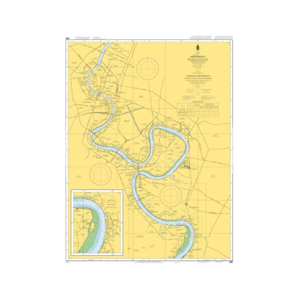 Marine Chart Thailand (Gulf of Thai - East) 138 Samut Prakan to Krung Thon Bridge