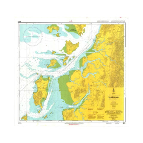 Marine Chart Thailand (Andaman) 331 Entrance to Ranong