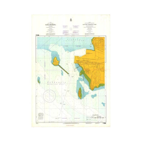 Marine Chart Thailand (Gulf of Thai - East) 115A Sattahip Commercial Port (Chuk Samet Harbour)