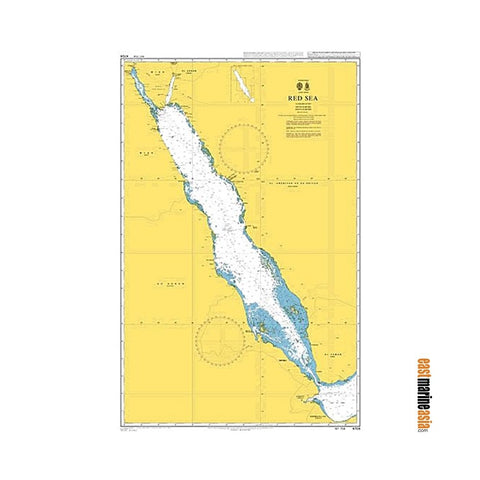 British Admiralty Nautical Chart #4704 Red Sea