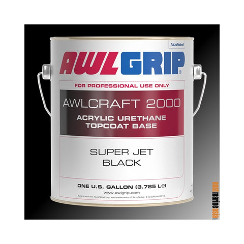 Awlcraft 2000 High Gloss Acrylic Urethane Topcoat - Super Jet Black