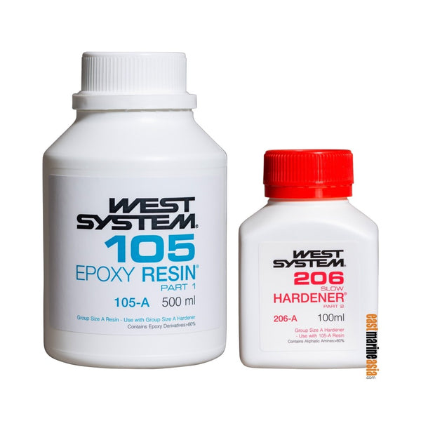 West System R105 Epoxy Resin with H206 Slow Hardener Kit