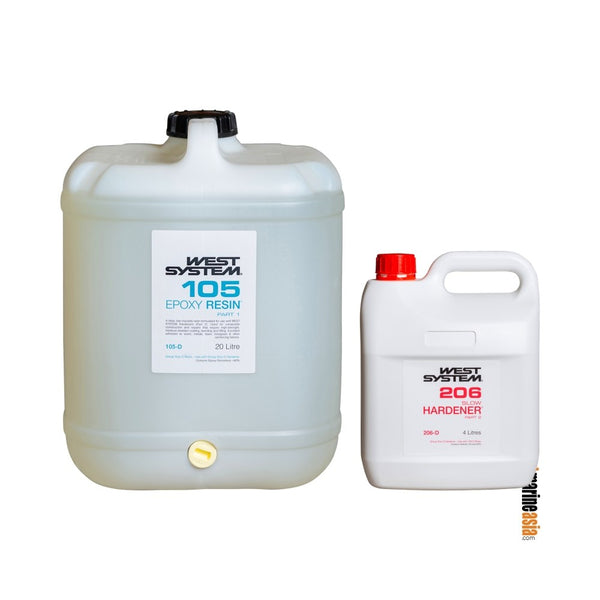 West System R105 Epoxy Resin with H206 Slow Hardener Kit