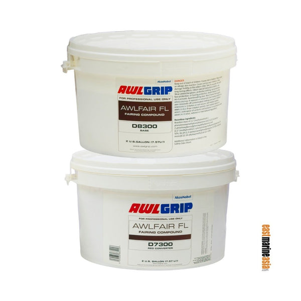 Awlgrip D8300 Awlfair FL White Base & D7300 Red Converter Profiling Filler Kit