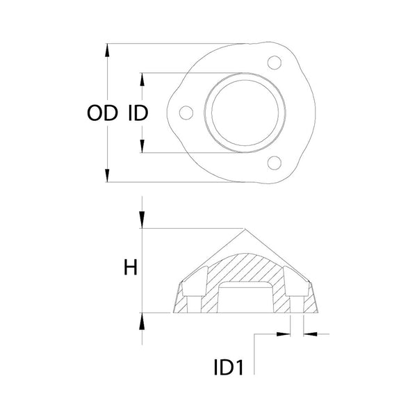 Martyr Max Prop Propeller Anode - Zinc
