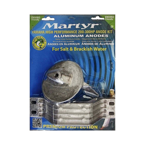 Martyr CMYHP200300KITA Yamaha High Performance 200-300 hp Anode Kit - Aluminium