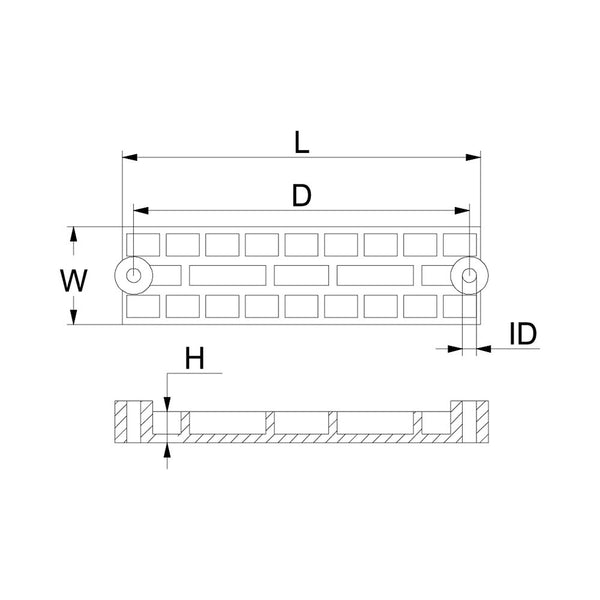 Martyr CM43396Z Mercury Mercruiser Waffle Bar Anode - Zinc