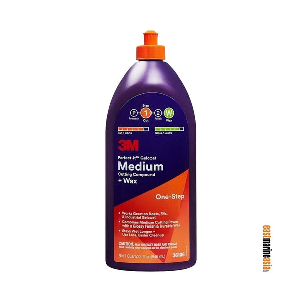 3M Perfect-It One-Step Gelcoat Medium Cutting Compound + Wax
