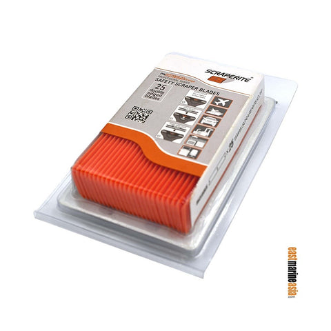 ScrapeRite SRW25GPO Plastic Scraper Blades - Wide General Purpose Orange