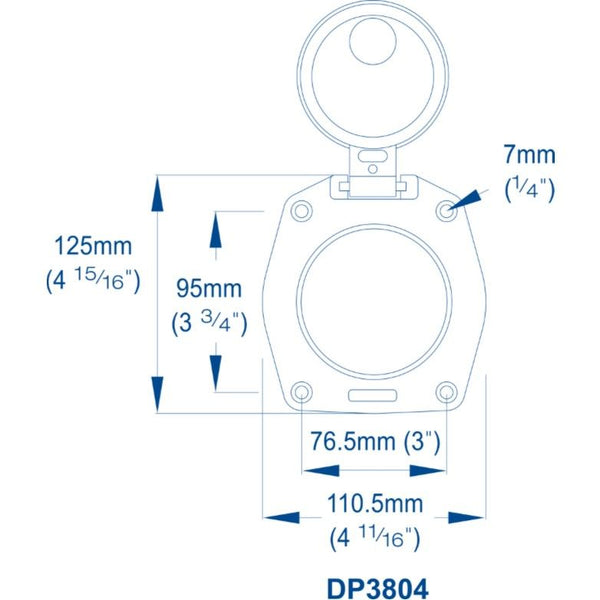 Whale DP3804 Deckplate for Gusher 10 & 30 Thru Deck