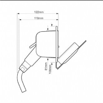 Whale RT3000 Swim 'n' Rinse Compact Deck / Transom Shower