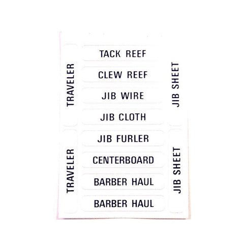 Forespar Sailboat Label - Control Lines