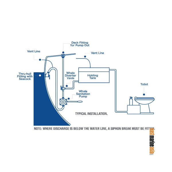 Whale BP0535 MK5 Sanitation Pump (Underdeck)