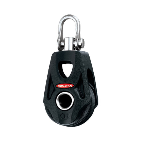 Ronstan Series 30 BB Single Orbit Block - Becket Hub, Swivel Shackle Head