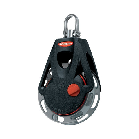 Ronstan Series 40 BB Single Orbit Block - Manual, Swivel Shackle Head