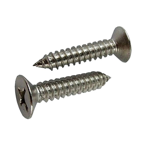 EMA 316 Stainless Steel Self Tapping Screw Counter Sunk Philips Flat Head (DIN 7982)