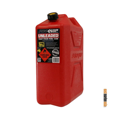 Pro Quip Red Plastic Unleaded Fuel Can with Pourer