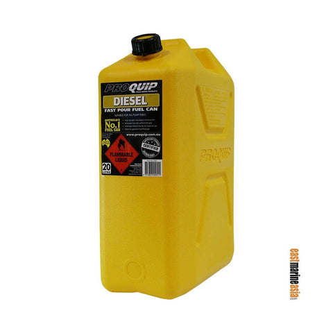 Pro Quip Yellow Plastic Diesel Fuel Can with Pourer