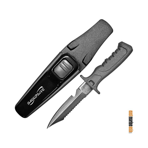 Saekodive 3007 Stainless Dive Knife with Plastic Sheath