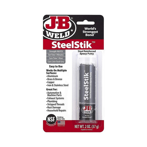 J-B Weld SteelStik Steel Reinforced Epoxy Putty Stick