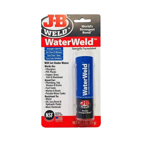 J-B Weld WaterWeld Underwater Epoxy Putty Stick