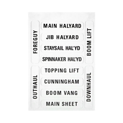 Forespar Sailboat Labels - Cleat and Winch