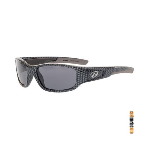 Barz Optics The Grom Floating Polarised Kids Sunglasses - Gloss Carbon with Neoprene Case & Retainer