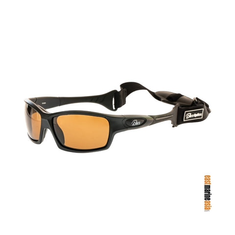 Barz Optics Kiama Floating Polarised Sunglass Goggle with Neoprene Case & Retainer - Black